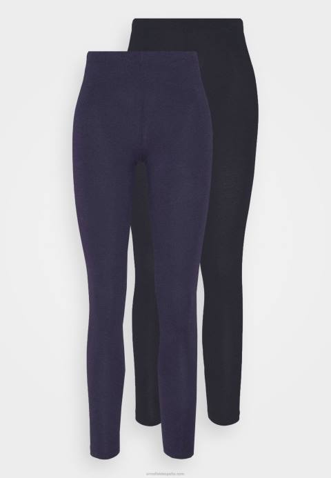 mujer Pack de 2 pantalones leggins negro/azul oscuro Anna Field 84Z8660