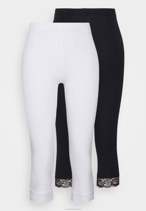 mujer Pack de 2 pantalones leggins negro/blanco Anna Field 84Z8661