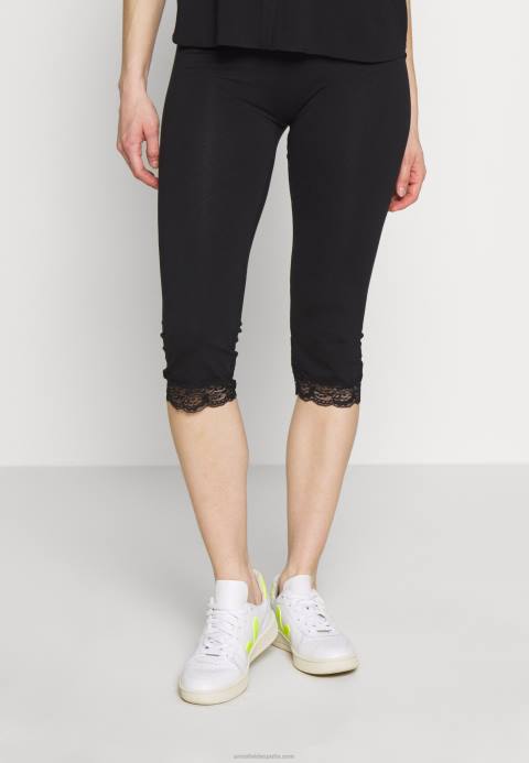 mujer leggings capri con encaje leggings pantalón negro Anna Field 84Z8655