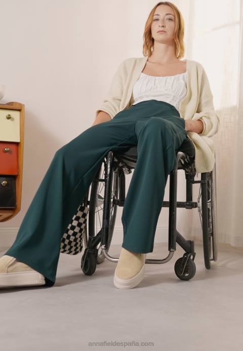 mujer pantalones verde oscuro Anna Field 84Z8650