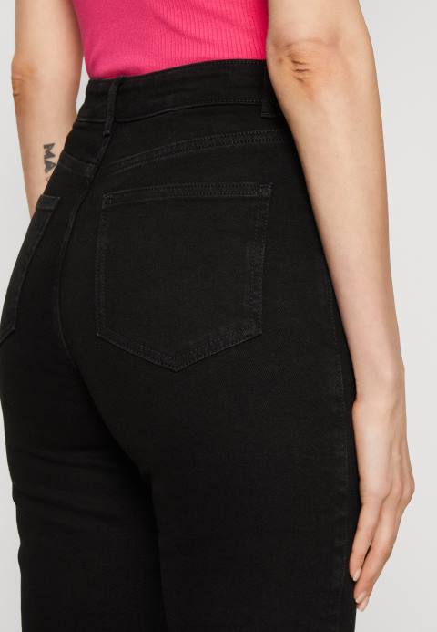 mujer vaqueros rectos de mezclilla negra Anna Field 84Z8665