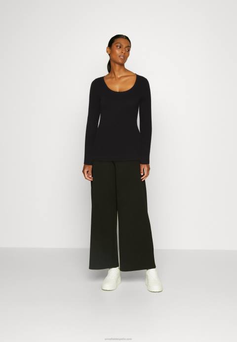 mujer jersey con detalle de botones negro Anna Field 84Z8848