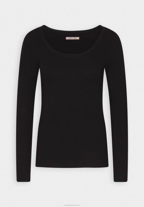 mujer jersey con detalle de botones negro Anna Field 84Z8848