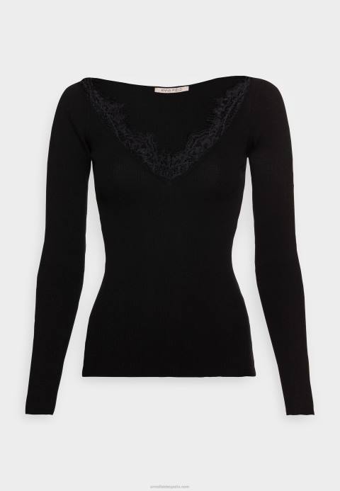 mujer jersey de encaje negro Anna Field 84Z8856