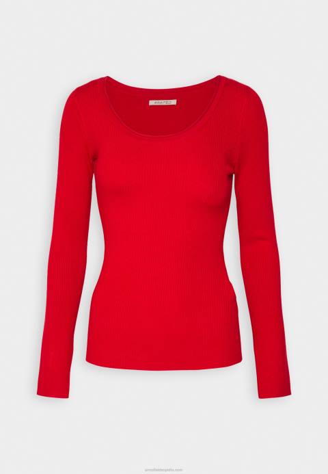 mujer jersey rojo con detalle de botones Anna Field 84Z8842