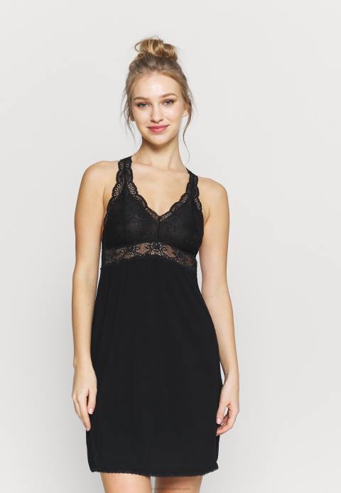 mujer anna vestido de viscosa camisón negro Anna Field 84Z81049