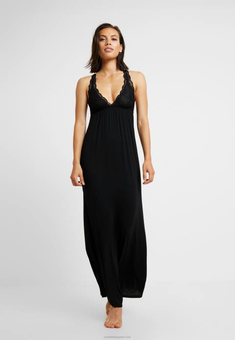 mujer anna vestido largo de viscosa camisón negro Anna Field 84Z81057