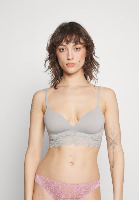 mujer Pack de 2 sujetadores triangulares gris/rosa Anna Field 84Z8924