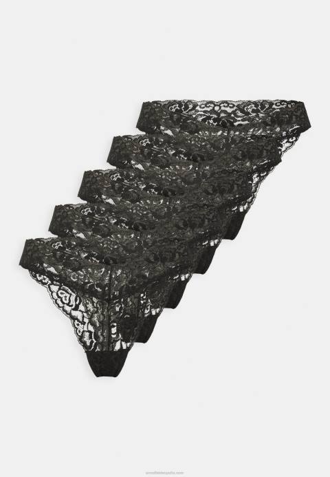 mujer Pack de 5 tangas negro Anna Field 84Z81003