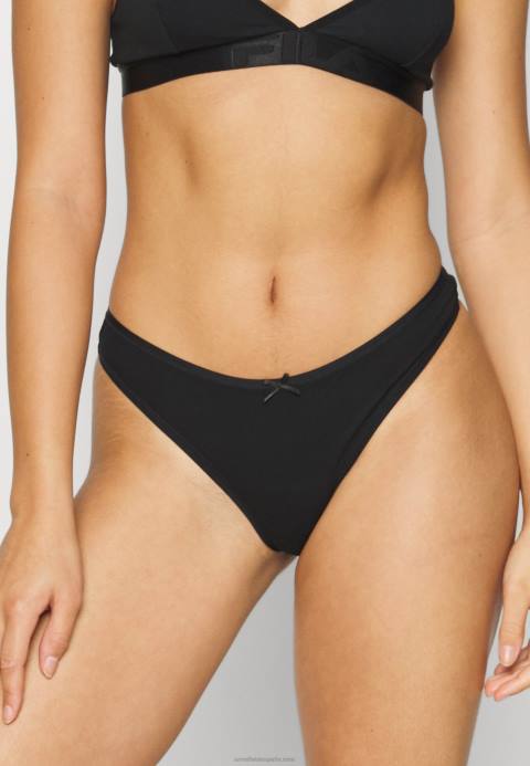 mujer tanga georgina 7pp tanga algodon negro/rosa Anna Field 84Z8993