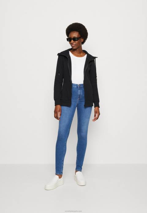 mujer sudadera con cremallera negra Anna Field 84Z8770