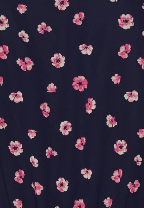 mujer Vestido de día con cuello en V y manga azul oscuro/rosa Anna Field 84Z823