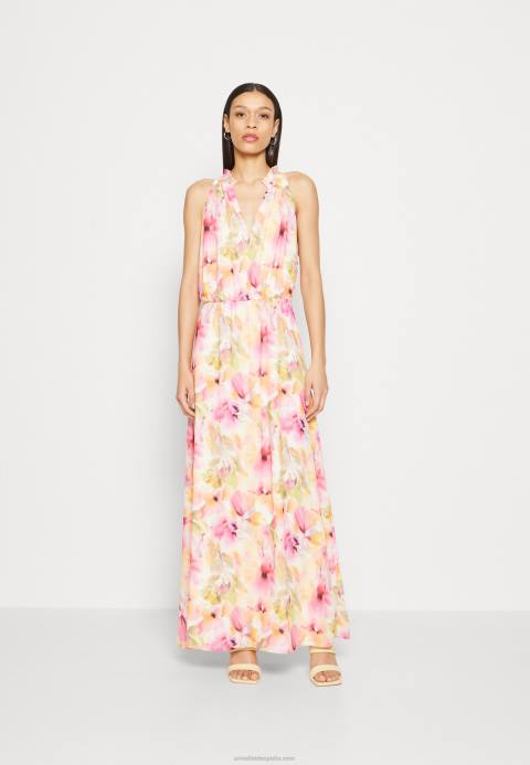 mujer maxi vestido blanco/rosa Anna Field 84Z8223
