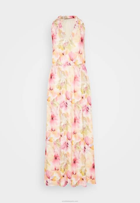 mujer maxi vestido blanco/rosa Anna Field 84Z8223