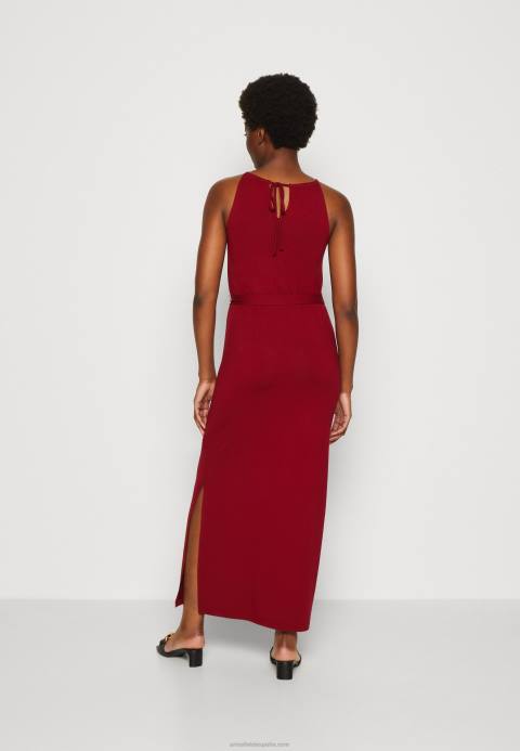 mujer maxi vestido rojo oscuro Anna Field 84Z8125