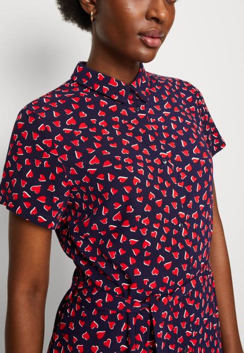 mujer vestido camisero azul oscuro/rojo Anna Field 84Z891