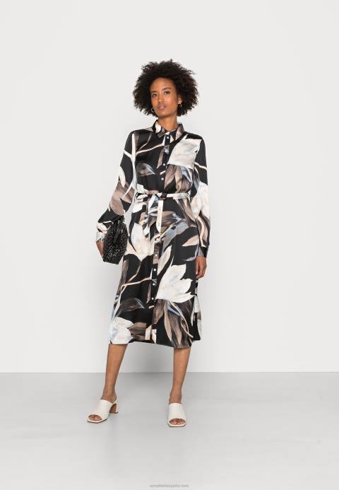 mujer vestido camisero negro/multicolor Anna Field 84Z893