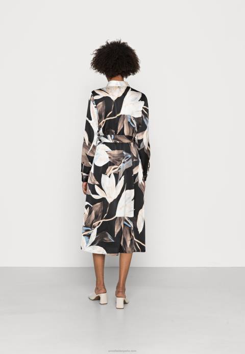 mujer vestido camisero negro/multicolor Anna Field 84Z893