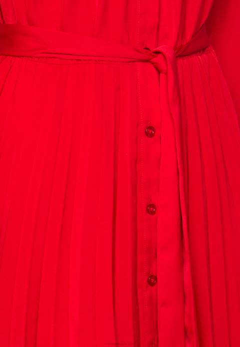 mujer vestido camisero rojo oscuro Anna Field 84Z885