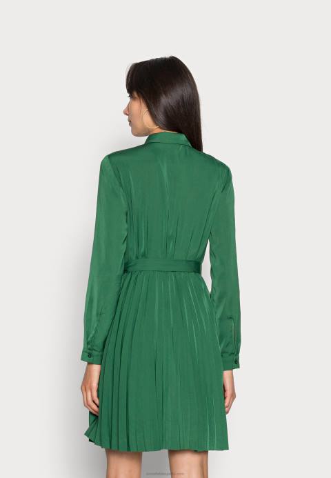 mujer vestido camisero verde oscuro Anna Field 84Z880