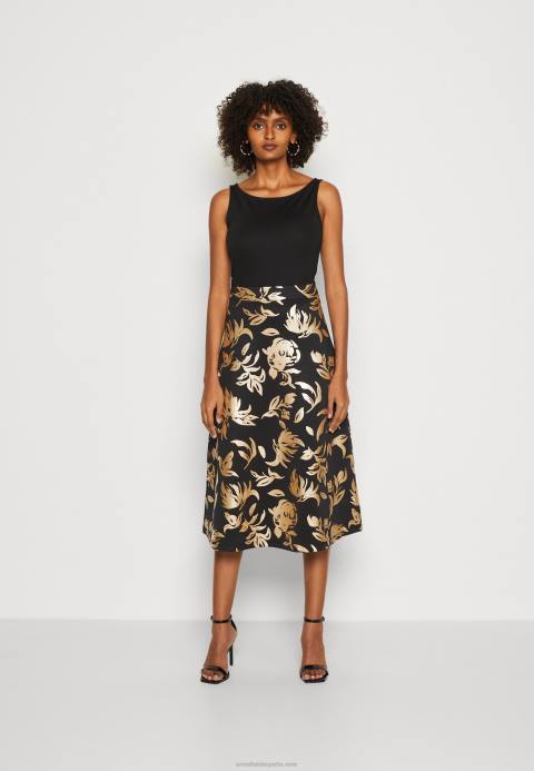 mujer vestido de día negro Anna Field 84Z824