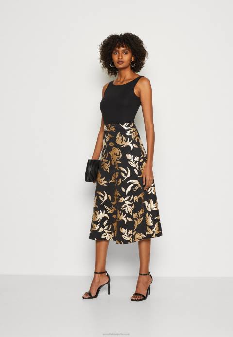 mujer vestido de día negro Anna Field 84Z824