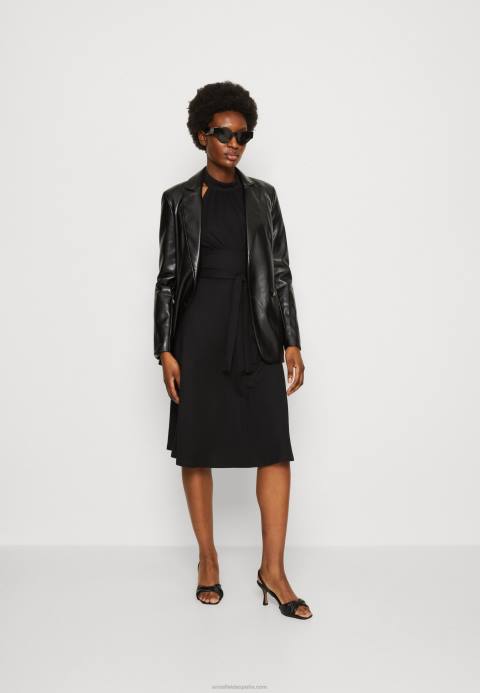 mujer vestido de día negro Anna Field 84Z826