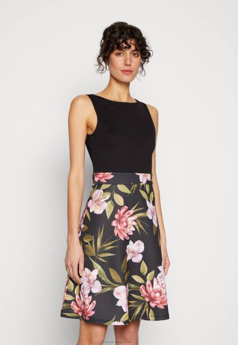 mujer vestido de día negro/negro/rosa Anna Field 84Z815