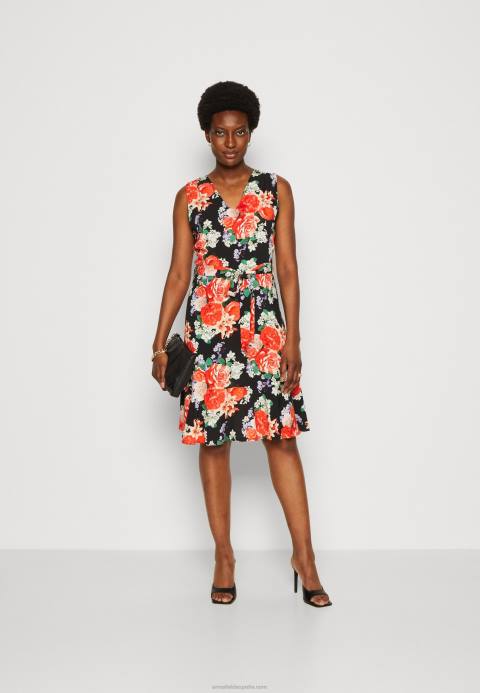 mujer vestido de día negro/rojo Anna Field 84Z817