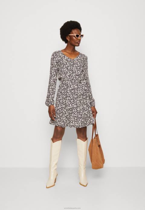 mujer vestido de dia negro/blanco Anna Field 84Z825