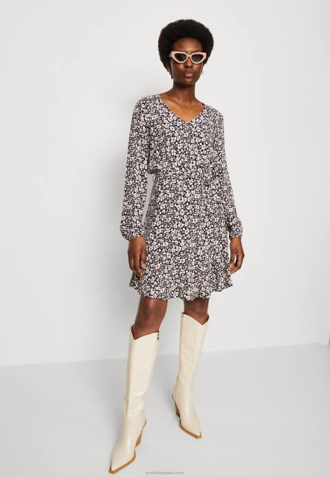 mujer vestido de dia negro/blanco Anna Field 84Z825