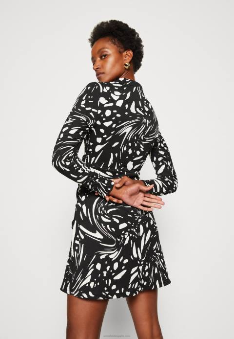 mujer vestido de dia negro/blanco Anna Field 84Z829