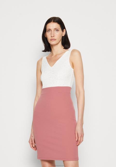 mujer vestido de jersey blanco/rosa Anna Field 84Z836