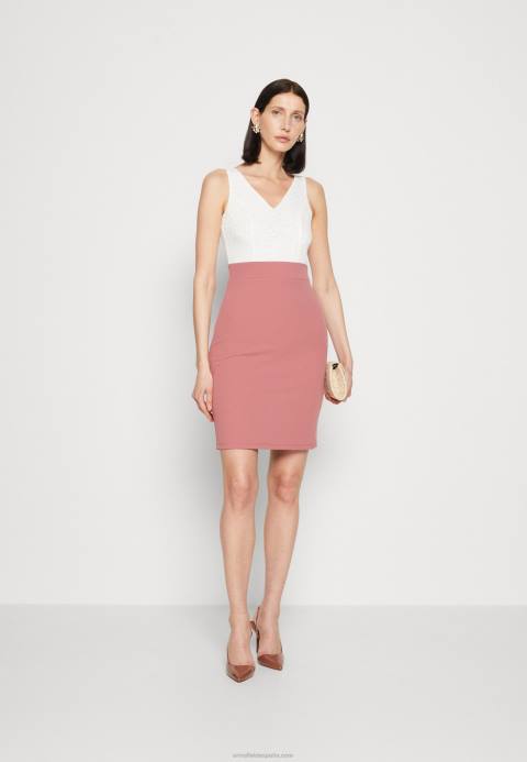 mujer vestido de jersey blanco/rosa Anna Field 84Z836