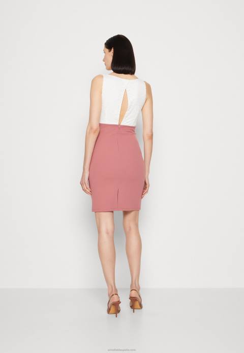 mujer vestido de jersey blanco/rosa Anna Field 84Z836