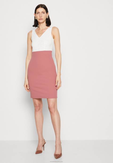 mujer vestido de jersey blanco/rosa Anna Field 84Z836