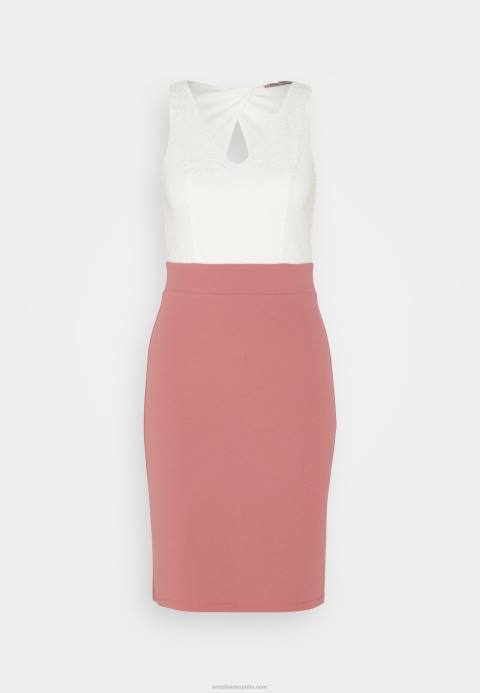 mujer vestido de jersey blanco/rosa Anna Field 84Z836