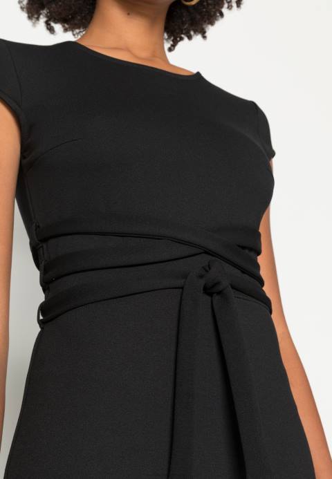 mujer vestido de jersey negro Anna Field 84Z8131