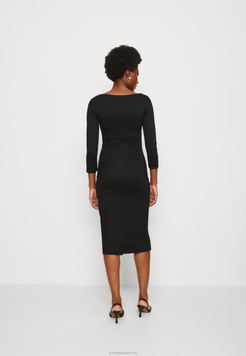 mujer vestido de jersey negro Anna Field 84Z8178