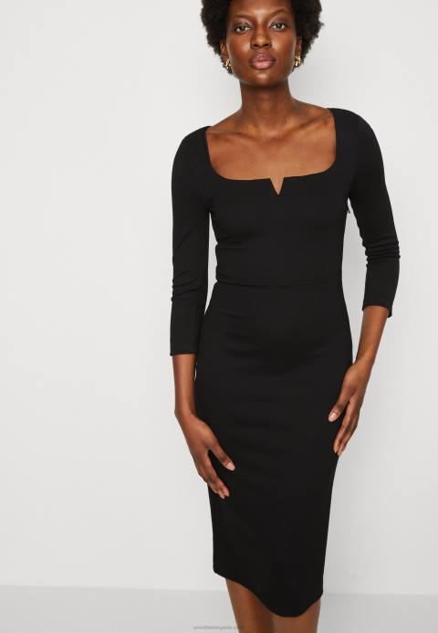 mujer vestido de jersey negro Anna Field 84Z8178