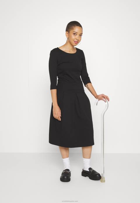 mujer vestido de jersey negro Anna Field 84Z8181