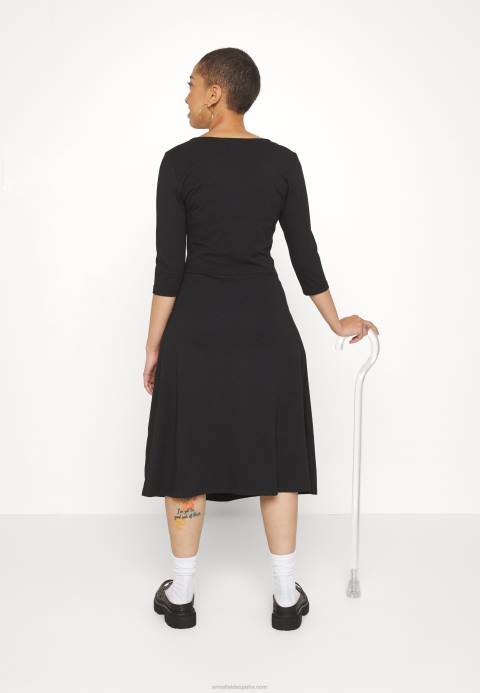mujer vestido de jersey negro Anna Field 84Z8181