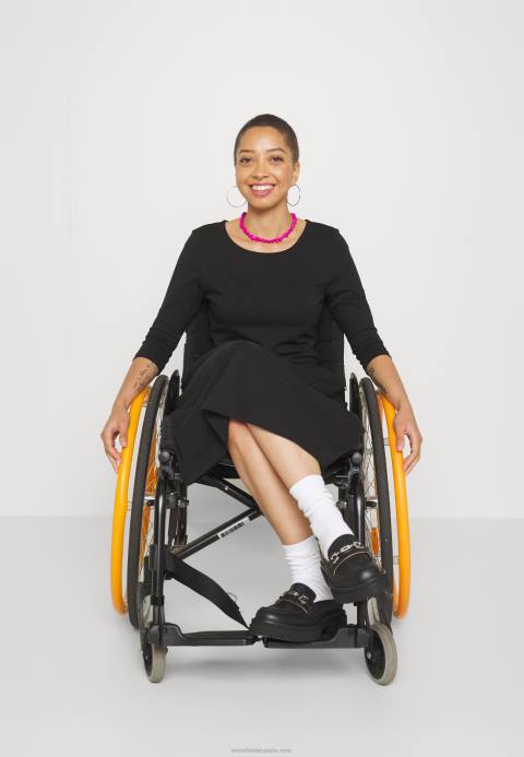 mujer vestido de jersey negro Anna Field 84Z8181