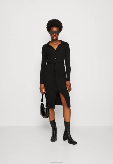 mujer vestido de jersey negro Anna Field 84Z8183