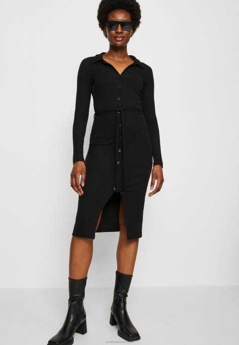 mujer vestido de jersey negro Anna Field 84Z8183