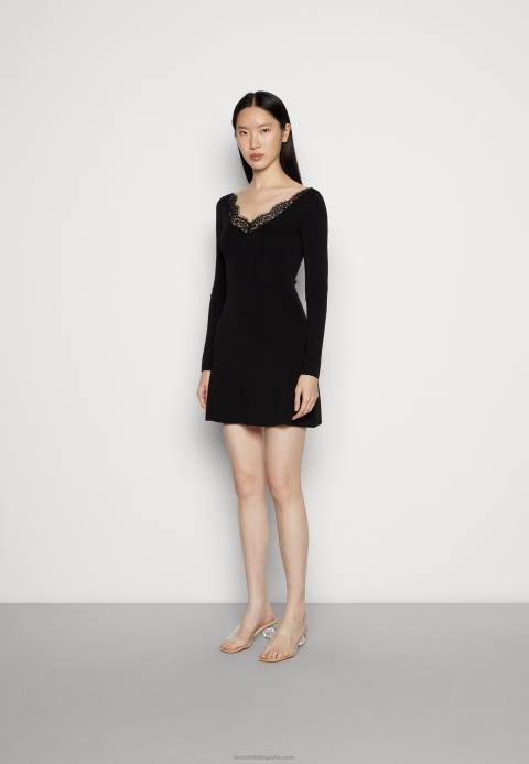 mujer vestido de jersey negro Anna Field 84Z8236