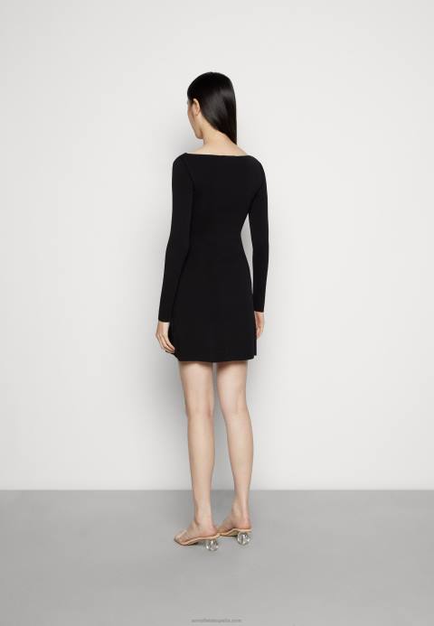mujer vestido de jersey negro Anna Field 84Z8236