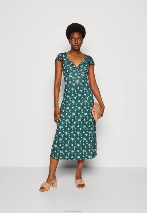 mujer vestido de jersey verde/multicolor Anna Field 84Z8110