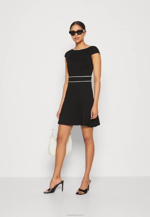 mujer vestido de punto negro/blanco Anna Field 84Z8113