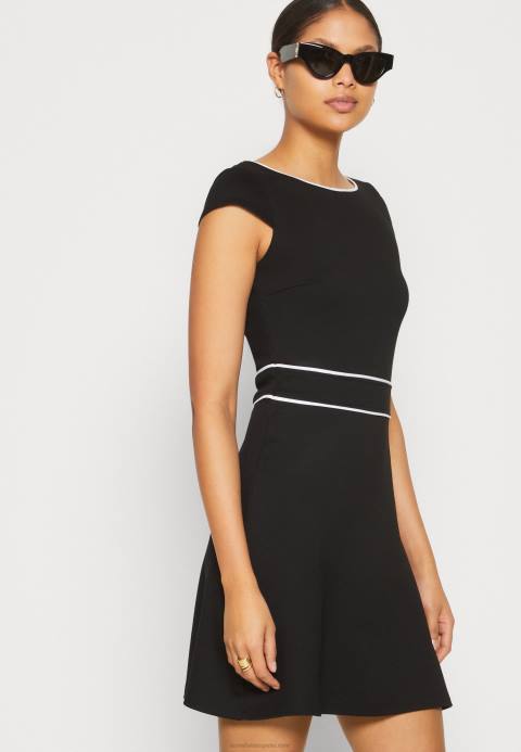 mujer vestido de punto negro/blanco Anna Field 84Z8113